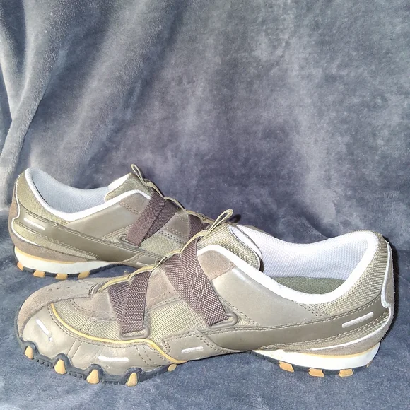 Skechers Olive and Tan Athletic Shoes - Picture 2 of 5